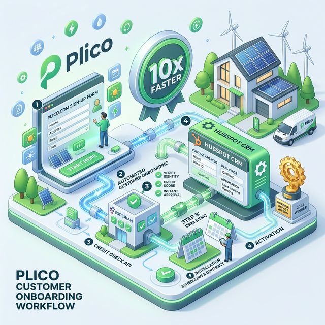 Plico HubSpot Integration Process Flowchart