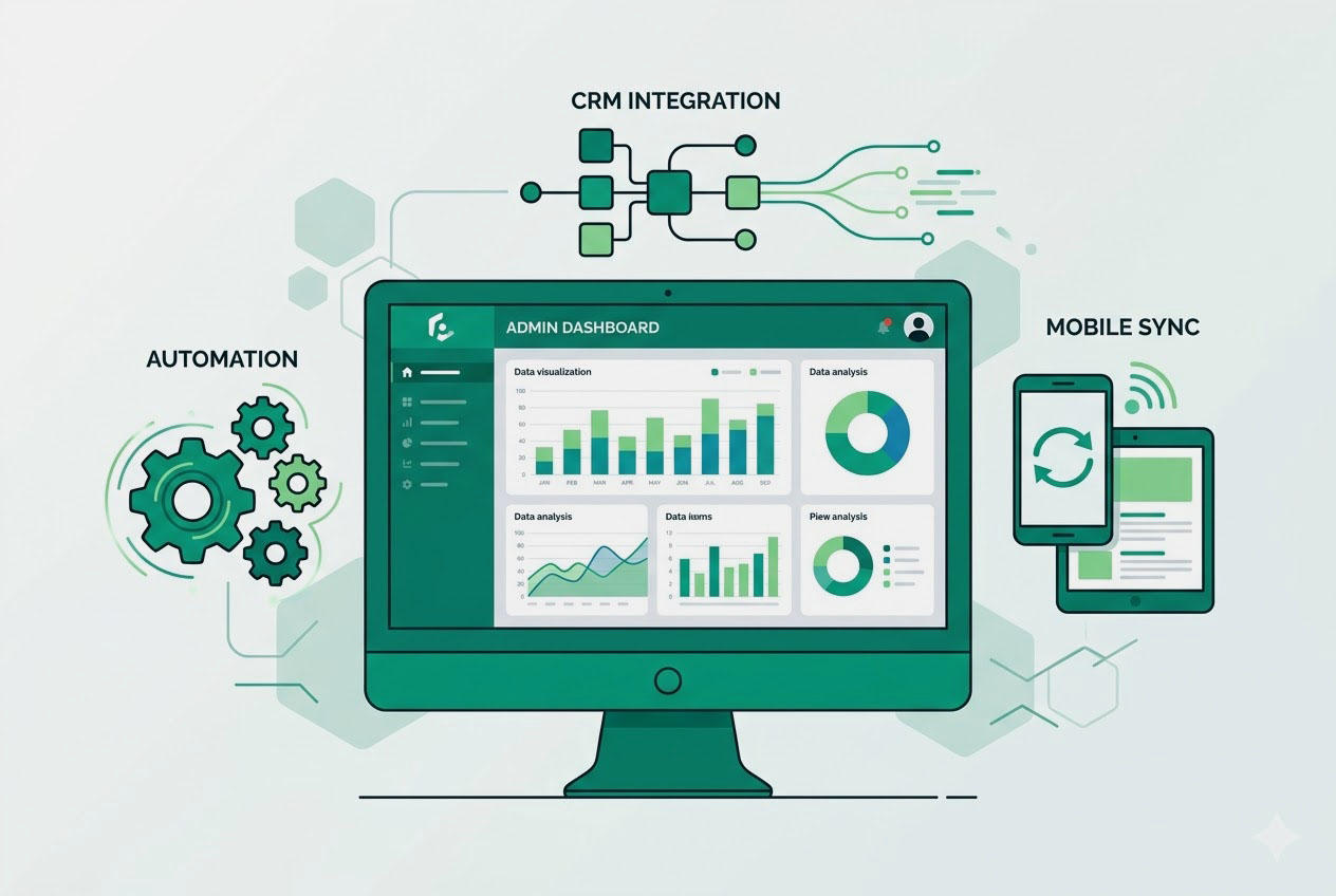 Custom web applications, dashboards, and enterprise admin panels