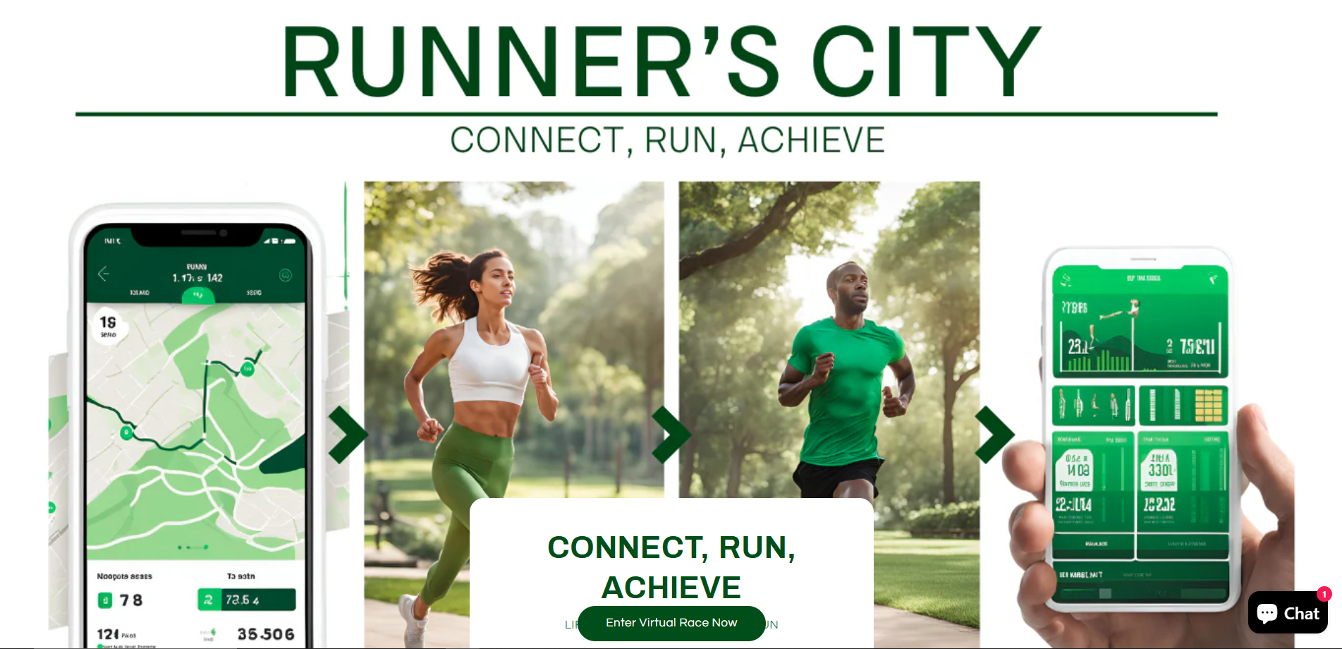 Data points on top of landscape