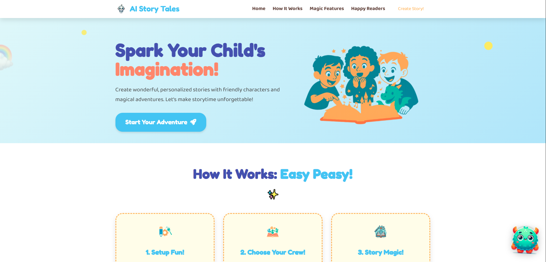 Data points on top of landscape